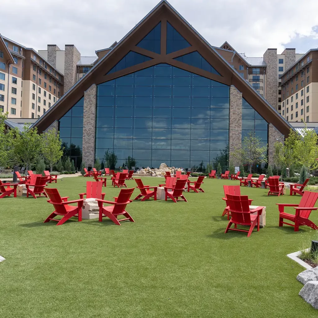 Artificial grass common area installed by SYNLawn